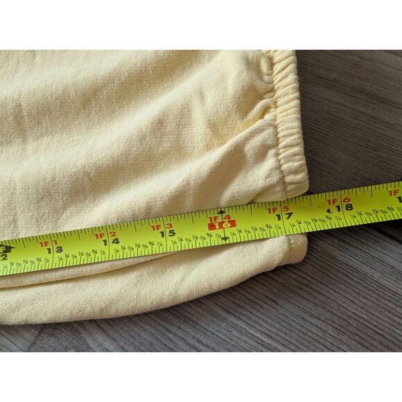 Calvin Klein Womens Yellow Drawstring Capri Pants XL Cotton Blend Lounge Wear - Picture 6 of 6